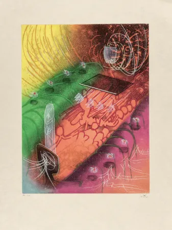 Grabado Matta - Seasons from hell, Attire le gai venin