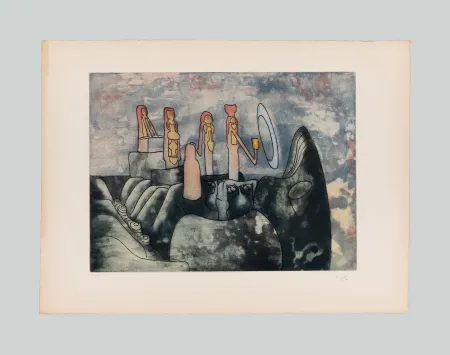 Aguafuerte Y Aguatinta Matta - Senza titolo