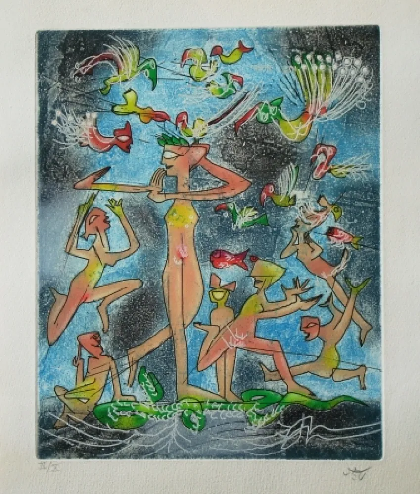 Aguafuerte Y Aguatinta Matta - Titre inconnu