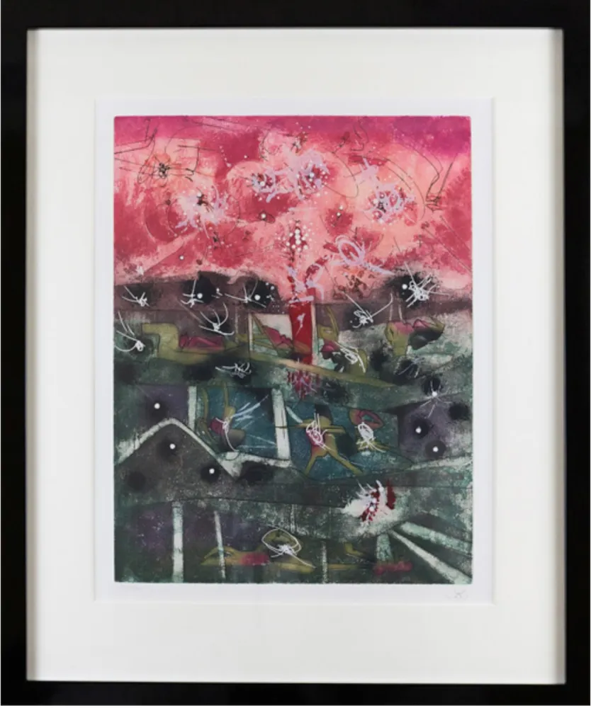 Aguafuerte Y Aguatinta Matta - Tranchetre 