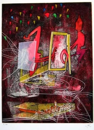 Aguafuerte Matta - UNE SAISON EN ENFER (Carpeta)