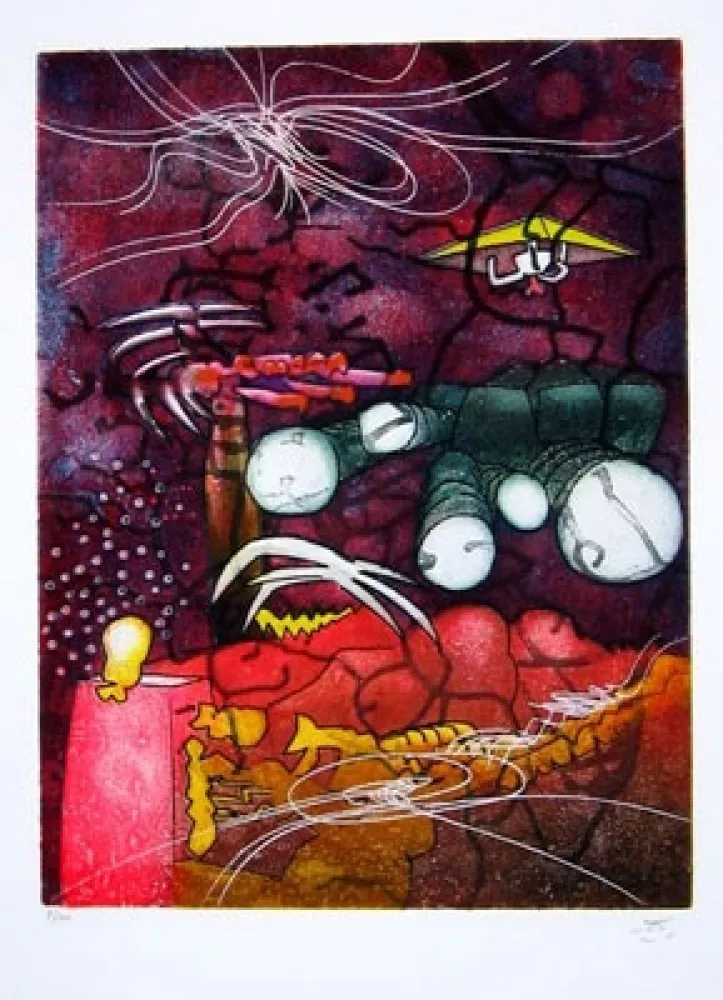 Aguafuerte Matta - UNE SAISON EN ENFER (Carpeta)