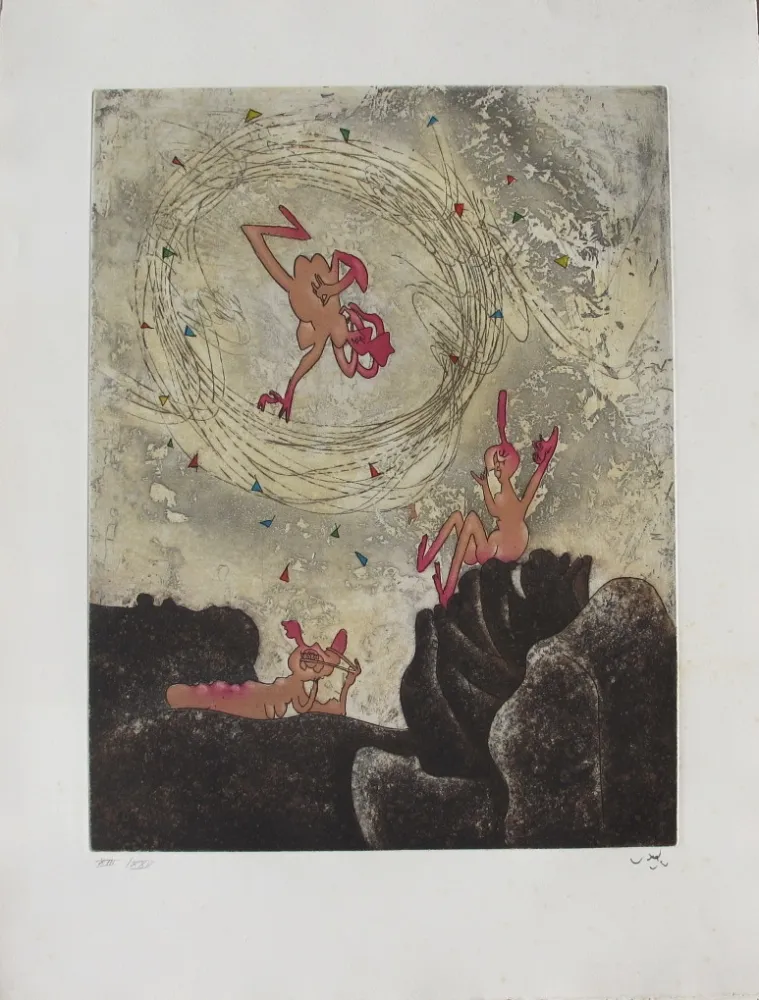 Aguafuerte Y Aguatinta Matta - Va-riante