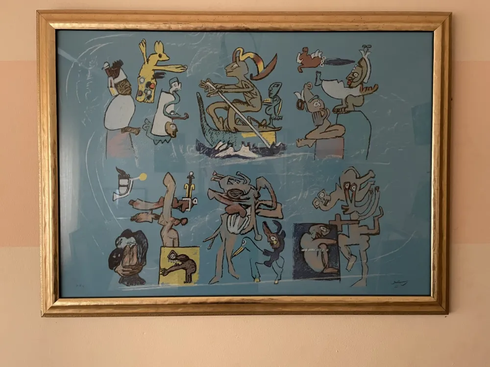 Litografía Matta - Verbo America