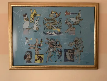 Litografía Matta - Verbo America