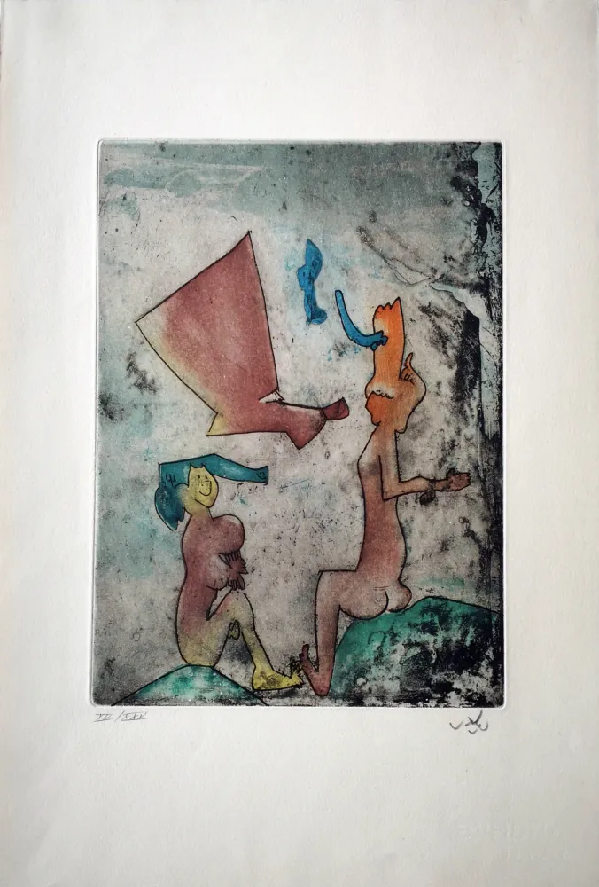 Aguafuerte Matta - Vivant mortalité