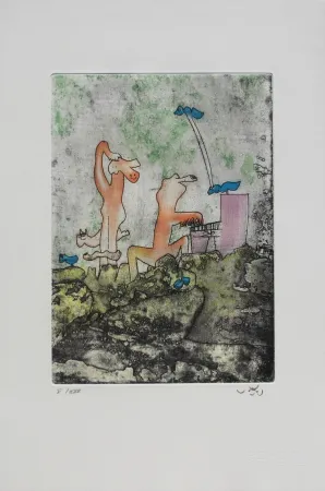 Aguafuerte Y Aguatinta Matta - Vivante mortalité 3