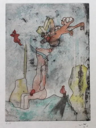 Aguafuerte Y Aguatinta Matta - Vivante mortalité (Planche 5)