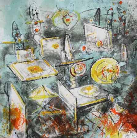 Litografía Matta - Voies nucléaires (USUOA)