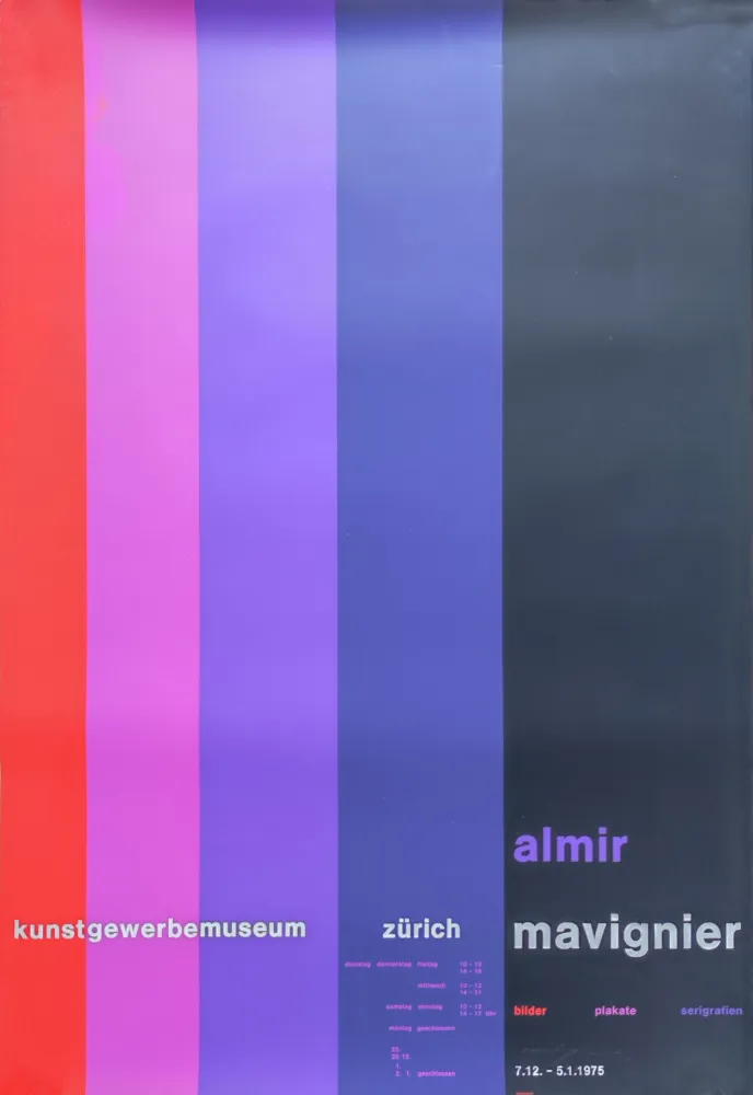 Serigrafía Mavignier - Kunstgewerbemuseum Zürich.