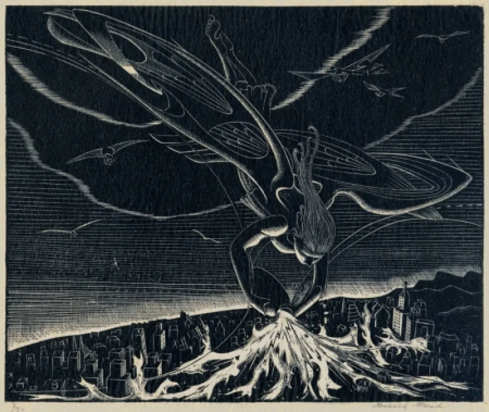 Grabado Mead - The Seventh Angel (Revelations: XVI)