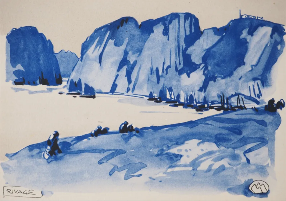 Cartel Méheut - Bretagne, Le Rivage, c