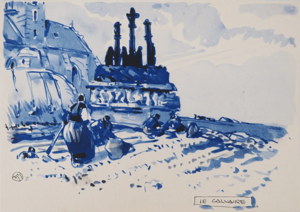 Cartel Méheut - Bretagne, Le Vieux Calvaire, c