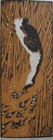 Grabado En Madera Méheut - Gode chassant