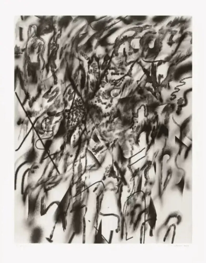 Litografía Mehretu - Corner of Lake and Minnehaha (smoke)