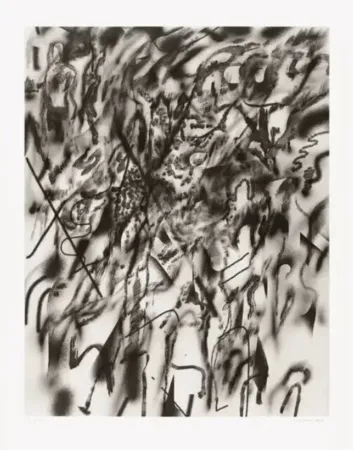 Litografía Mehretu - Corner of Lake and Minnehaha (smoke)