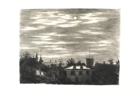 Grabado Meid - Steglitzer Mondnacht