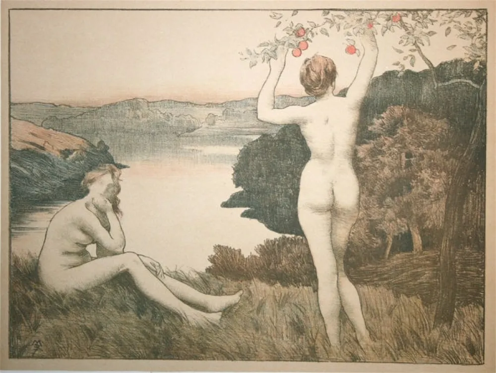 Litografía Menard - Automne