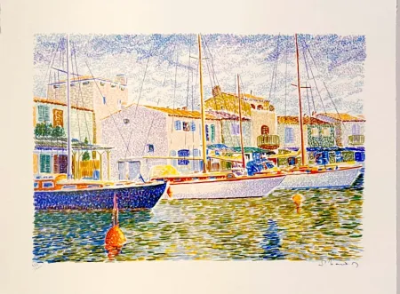 Litografía Mendjisky - Port Grimaud
