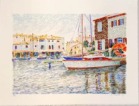 Litografía Mendjisky - Port Grimaud