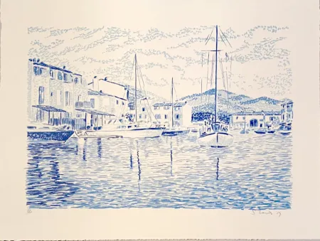 Litografía Mendjisky - Port Grimaud