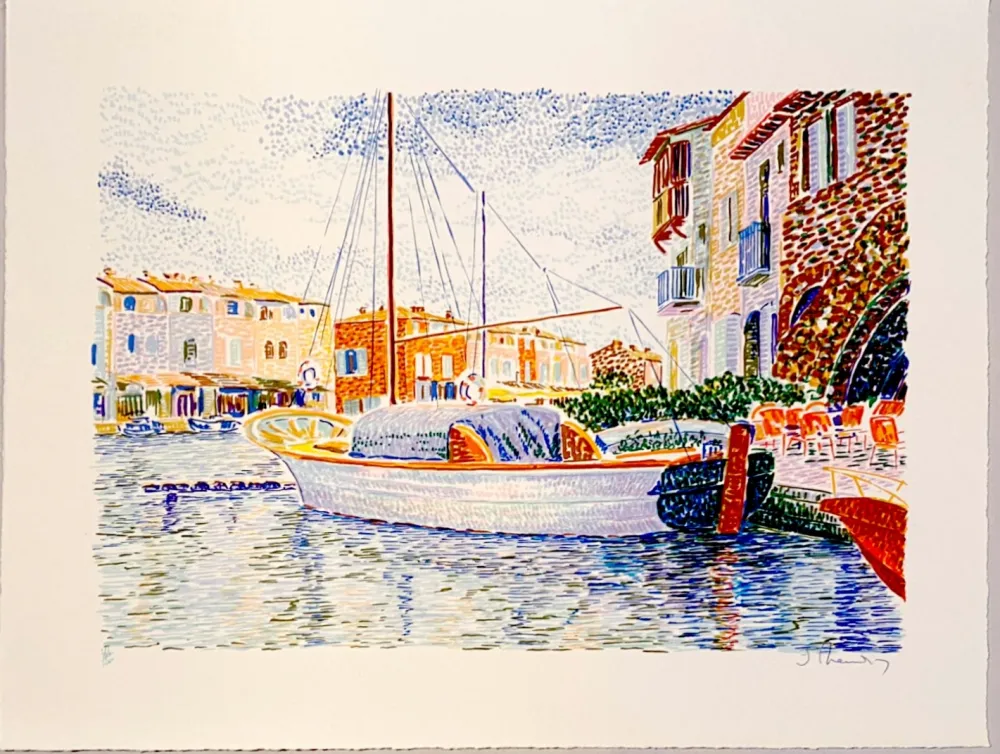 Litografía Mendjisky - Port Grimaud