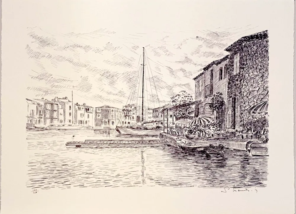 Litografía Mendjisky - Port Grimaud