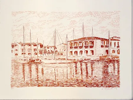 Litografía Mendjisky - Port Grimaud