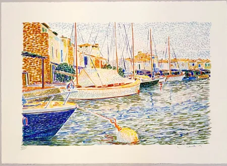 Litografía Mendjisky - Port Grimaud