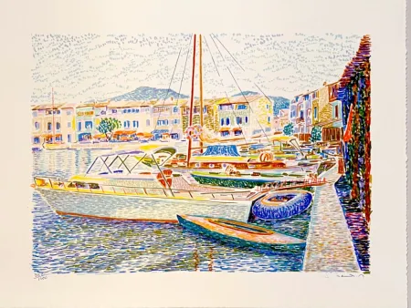 Litografía Mendjisky - Port Grimaud