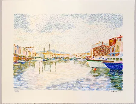 Litografía Mendjisky - Port Grimaud