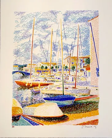 Litografía Mendjisky - Port Grimaud