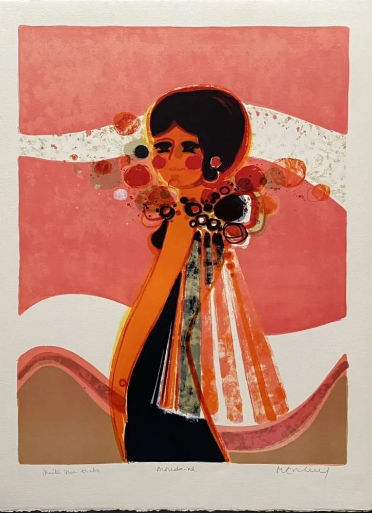 Litografía Menguy - La mondaine