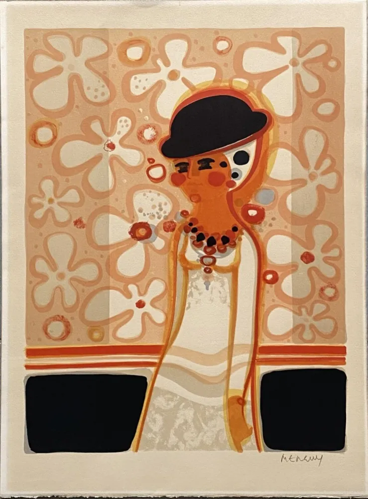 Litografía Menguy - Rêverie