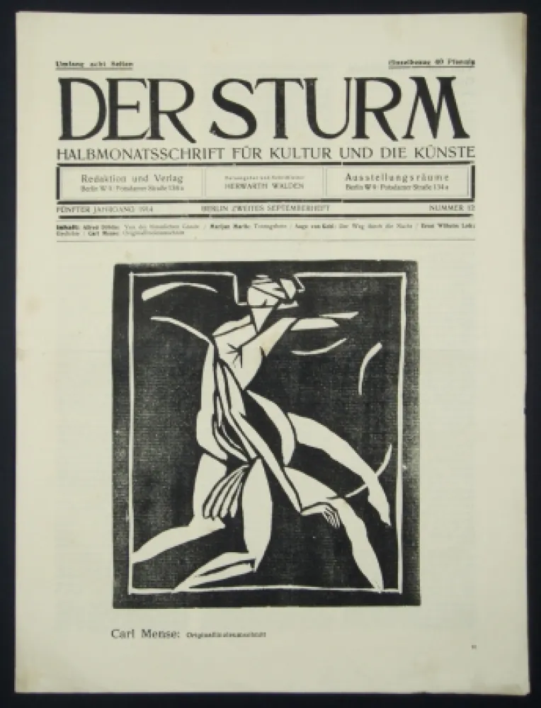 Grabado En Madera Mense - Figur (Figure)