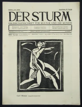 Grabado En Madera Mense - Figur (Figure)