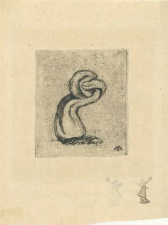 Grabado Meryon - Le malingre cryptogame