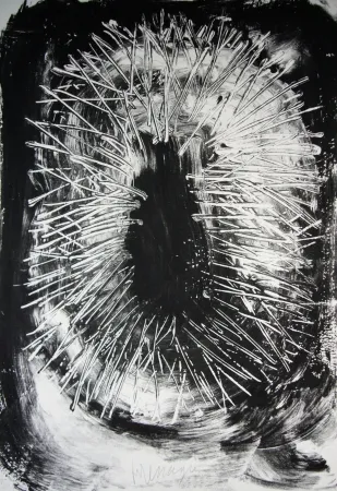 Litografía Messagier - Pour le peuple africain