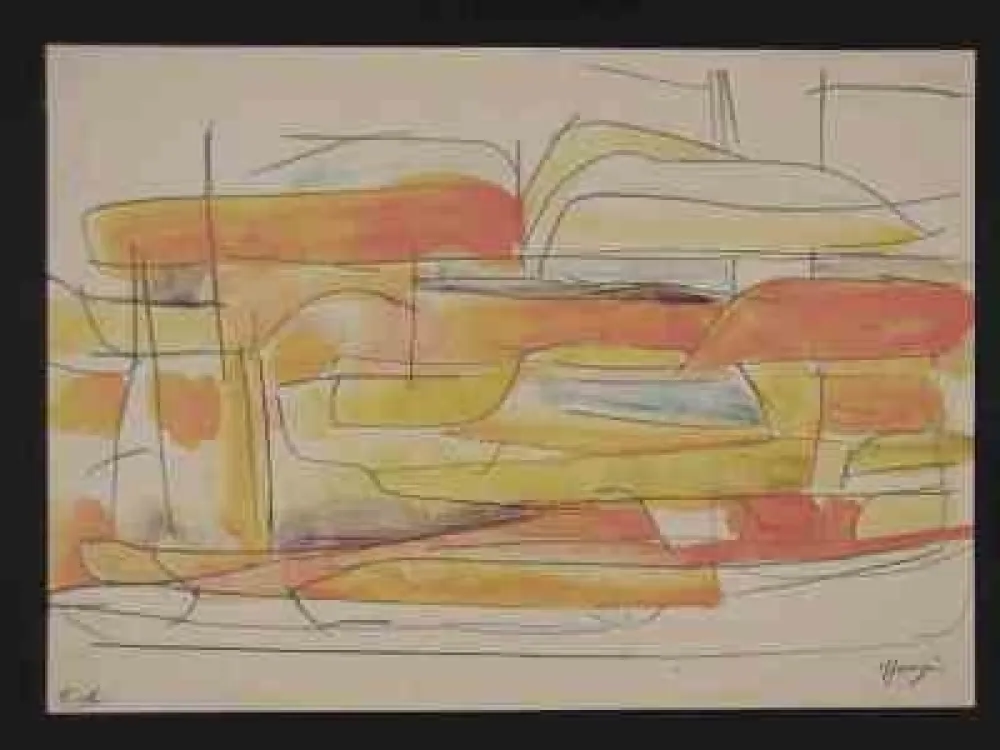 Litografía Messagier - Sans titre