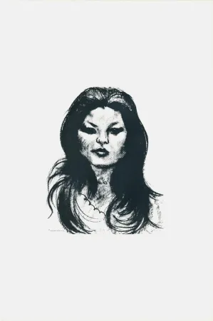 Litografía Messina - Donna