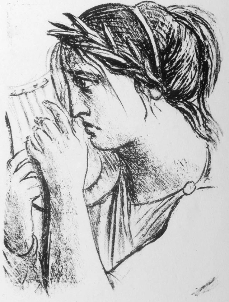 Litografía Messina - Hermione Oresti