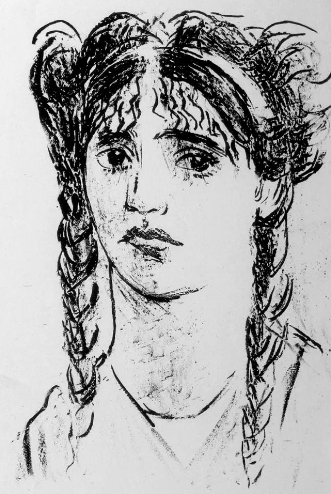 Litografía Messina - Sappho Phaoni