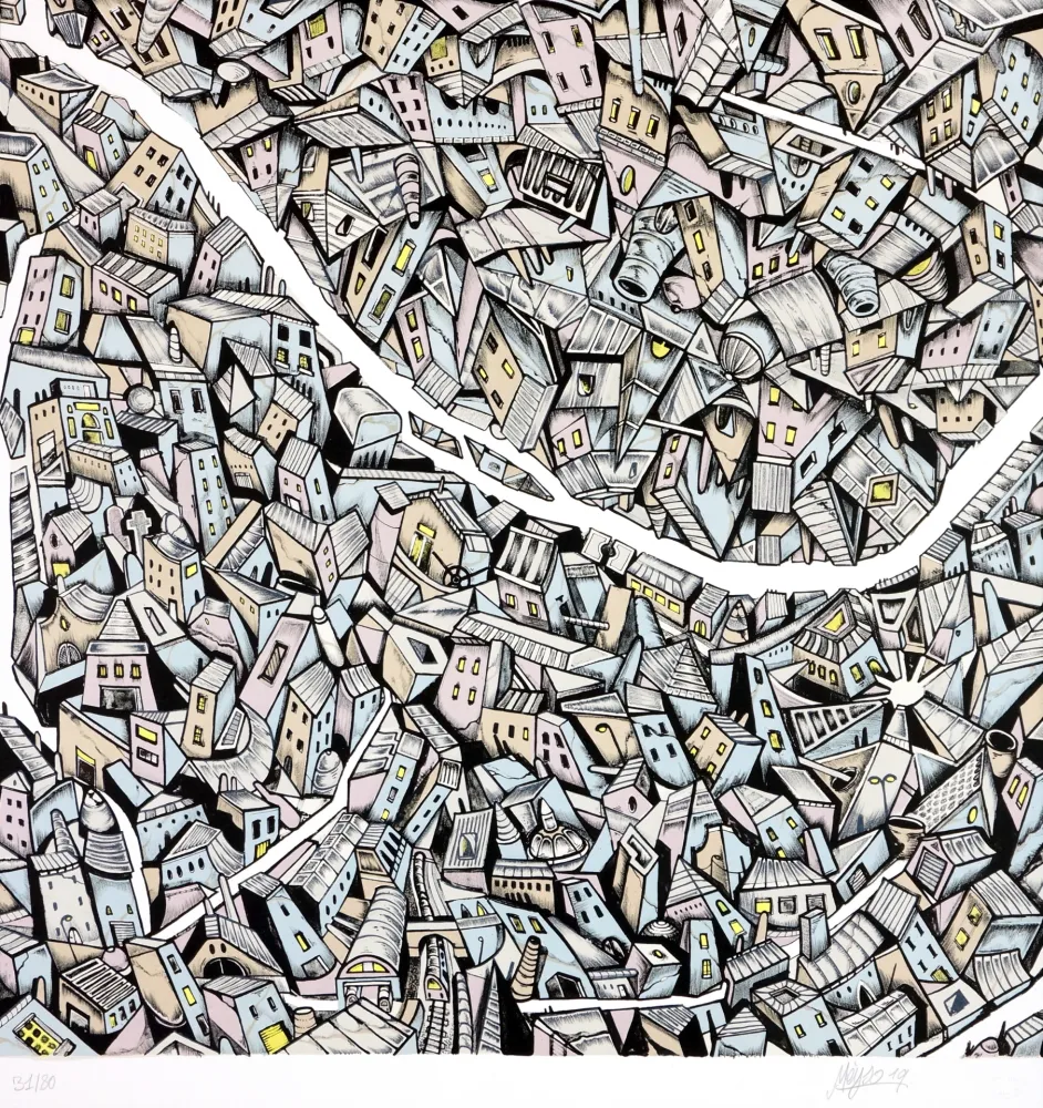 Litografía Meyso - Sans titre