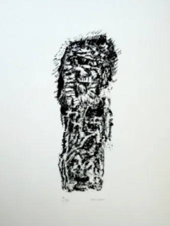 Litografía Michaux - Composition 128