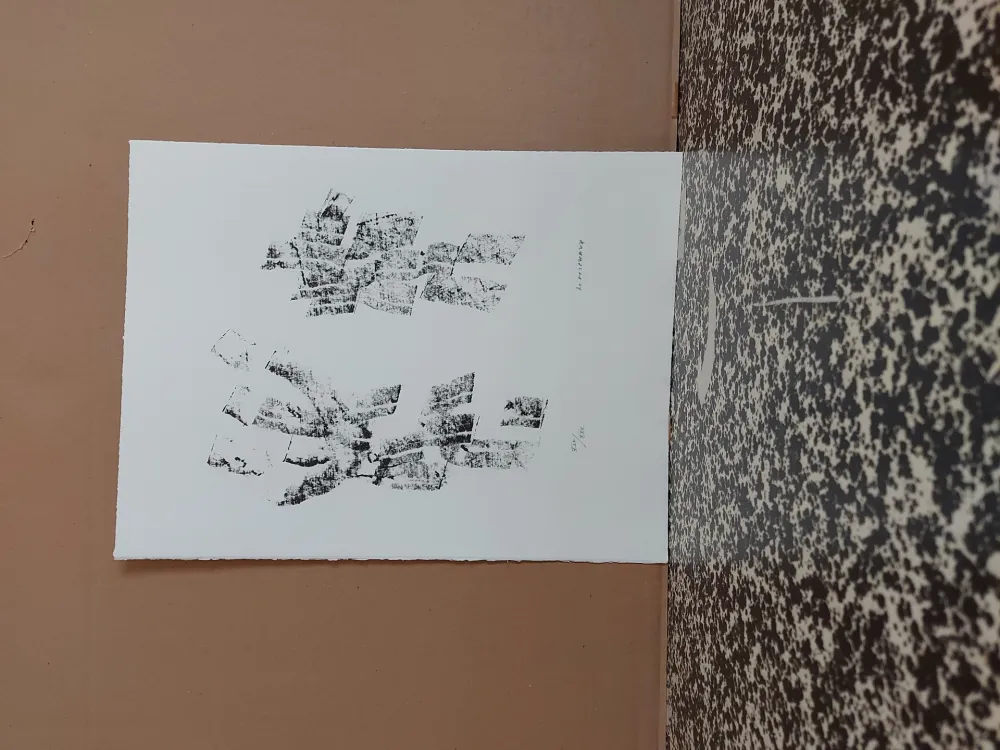 Litografía Michaux - Composition 