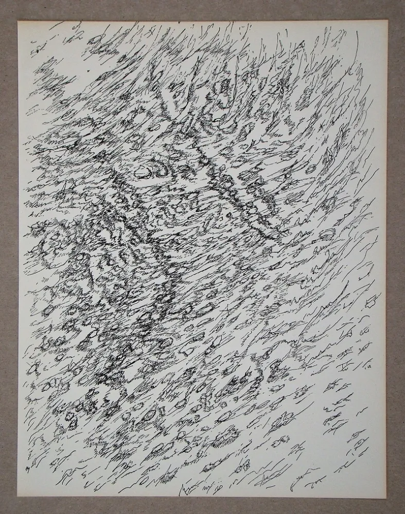 Litografía Michaux - Dessin, 1955