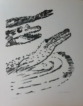 Litografía Michaux - Par la voie des rythmes 153