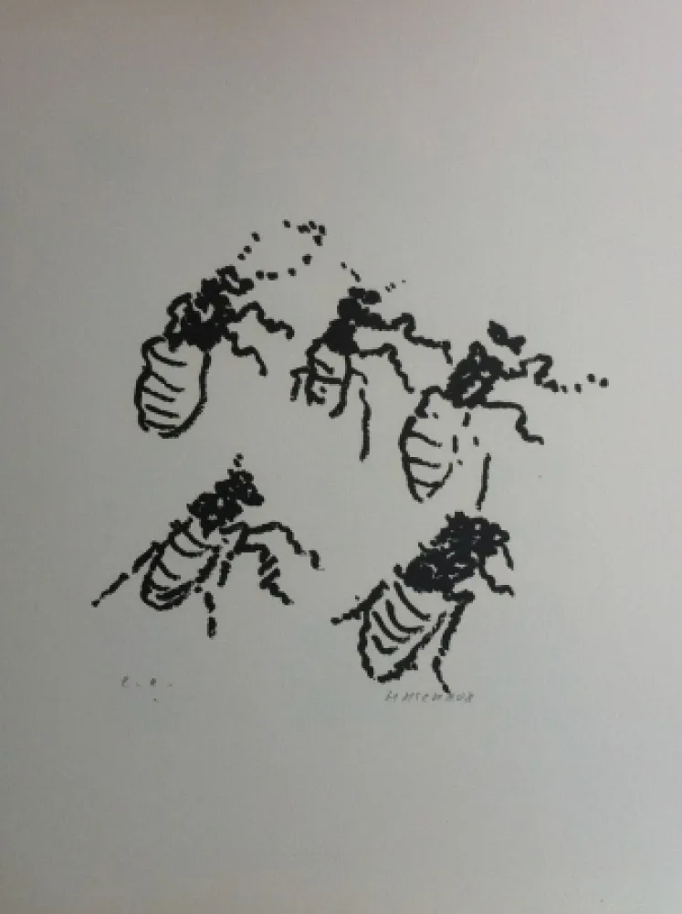 Litografía Michaux - Par la voie des rythmes 161