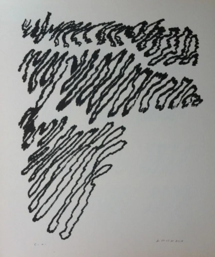 Litografía Michaux - Par la voie des rythmes 163