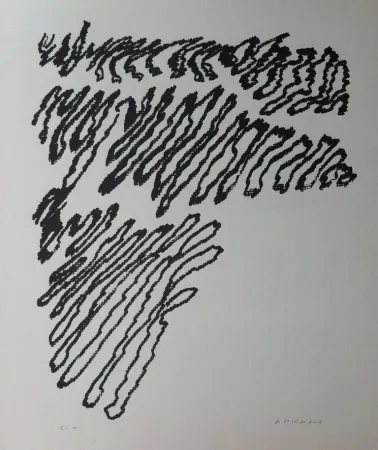 Litografía Michaux - Par la voie des rythmes 163